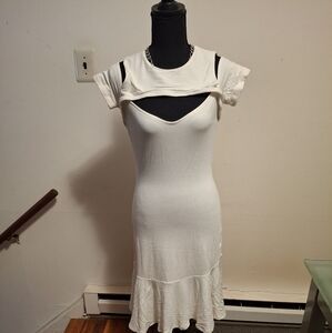 Elegant White Women's Dress